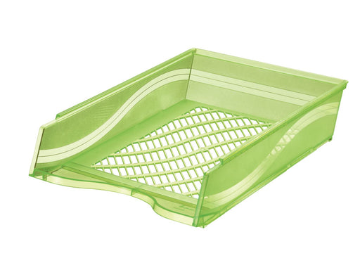 bene Briefablage DIN C4 grün-transparent