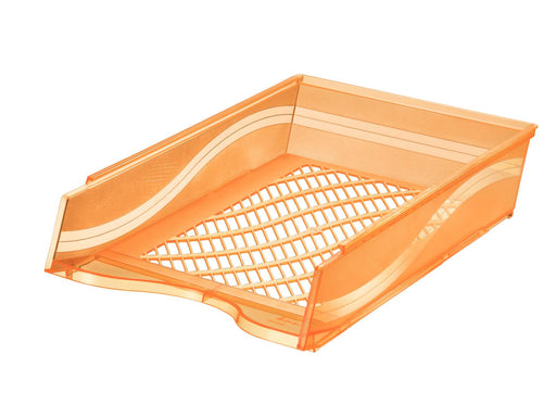 bene Briefablage DIN C4 orange-transparent