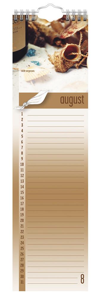 BRUNNEN Geburtstagskalender 9,5 x 34,5 cm