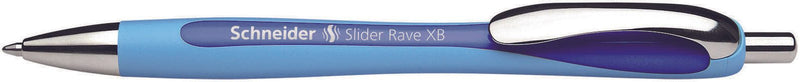 Schneider Kugelschreiber Slider Basic blau, 6 St. + GRATIS Slider Kugelschreiber Rave XB, blau