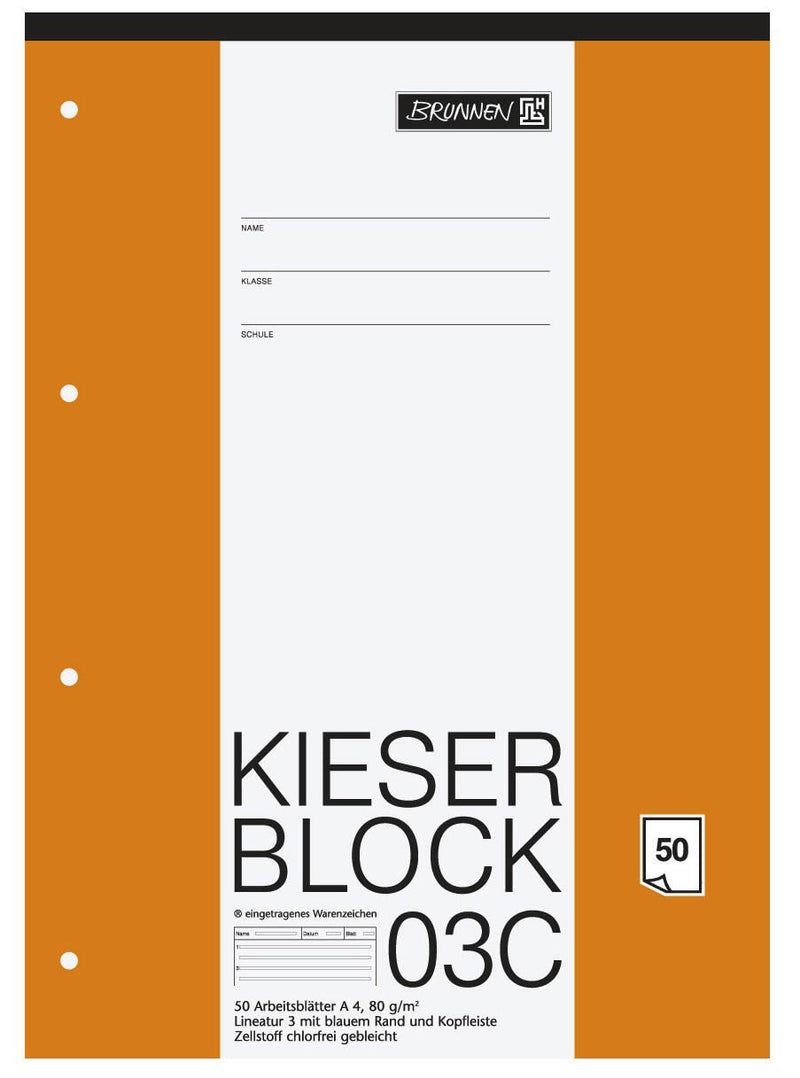 BRUNNEN Arbeitsblock DIN A4 liniert
