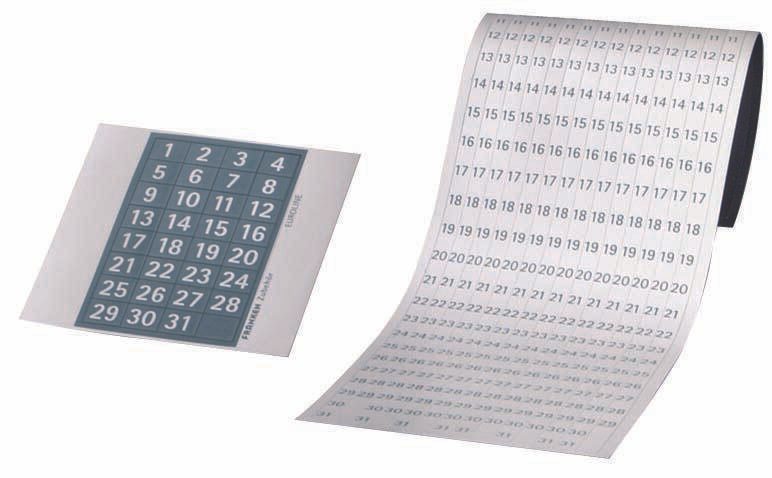FRANKEN Magnetbänder 12,7 x 42,0 cm weiß