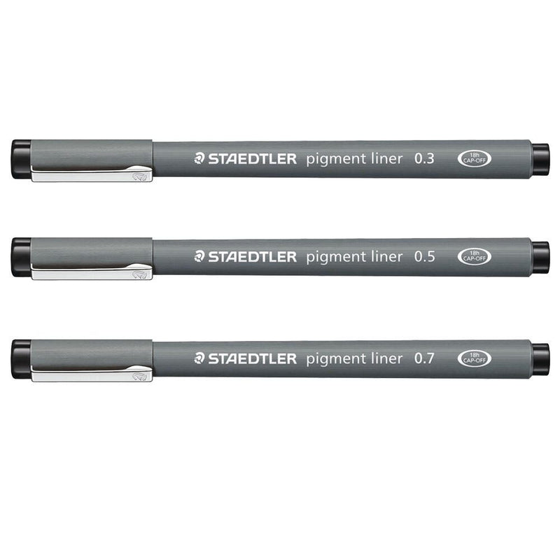 STAEDTLER Pigment Liner 308 Fineliner 0.5 mm Schwarz