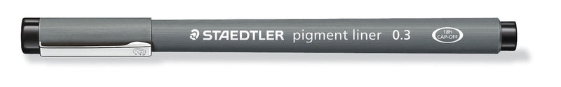 STAEDTLER Pigment Liner 308 Fineliner 0.3 mm Schwarz