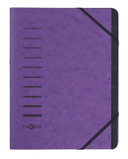 PAGNA Ordnungsmappe DIN A4 7-Fach aubergine