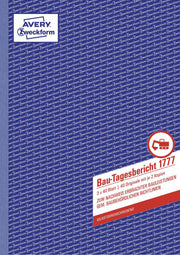 AVERY Zweckform Bautagebuch Formularbücher 1777 + GRATIS 1 St.