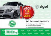 SIGEL Fahrtenbuch, Pkw mit Kraftstoffverbrauch Formularbücher FA614 + GRATIS 1 St.