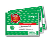 SIGEL Quittungen, MwSt. separat ausgewiesen Formularbücher T1178 + GRATIS 1 St.