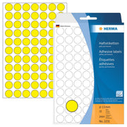 HERMA Klebepunkte Ø 13,0 mm gelb