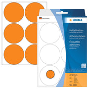 HERMA Klebepunkte Ø 50,0 mm leuchtorange