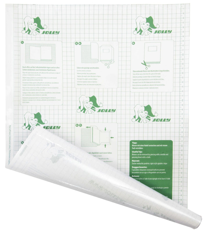 JOLLY Bucheinbandfolie selbstklebend 40 cm x 2 m transparent