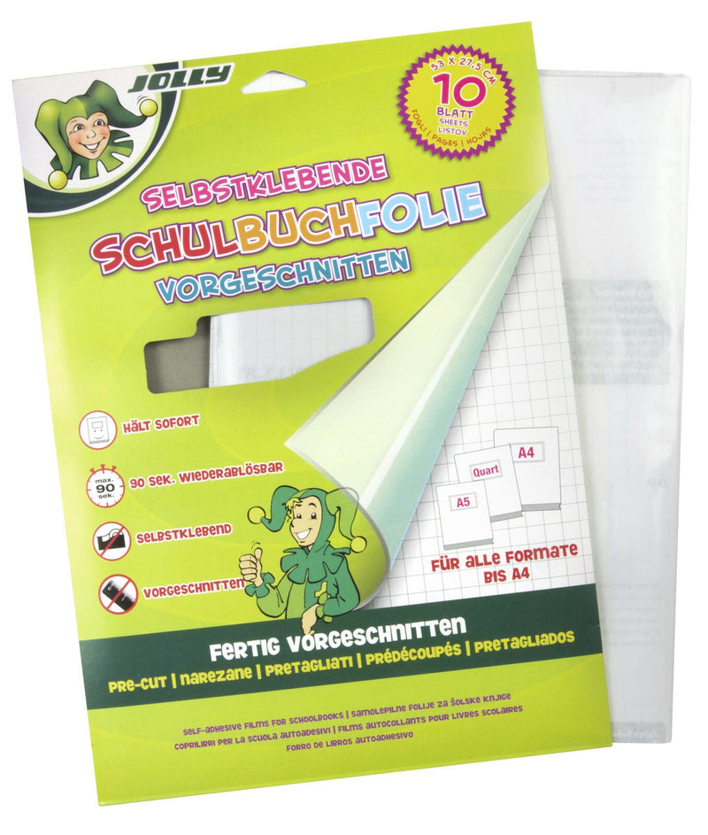 JOLLY Bucheinbandfolie selbstklebend 37.5 cm x 53 cm transparent