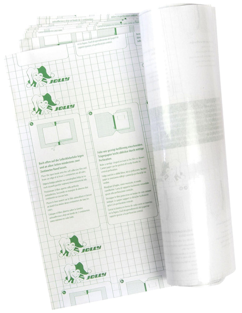 JOLLY Bucheinbandfolie selbstklebend 37.5 cm x 53 cm transparent