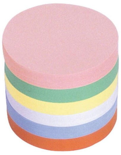 magnetoplan Moderationskarten Ø 10,0 cm rosa, grün, gelb, weiß, blau, orange