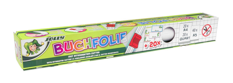 JOLLY Bucheinbandfolie selbstklebend 45 cm x 10 m transparent