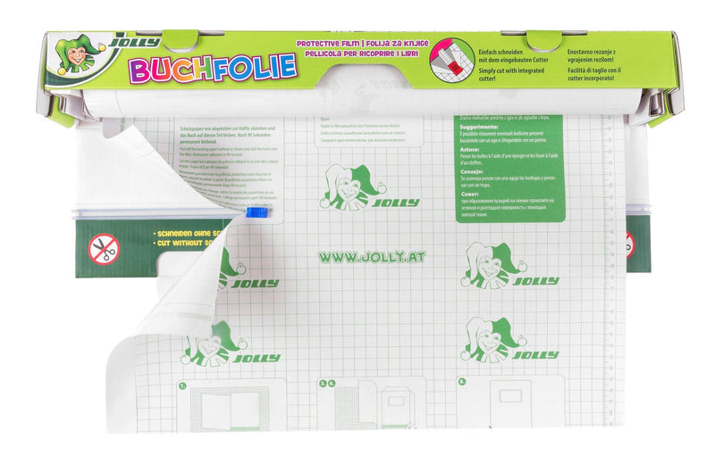JOLLY Bucheinbandfolie selbstklebend 45 cm x 10 m transparent