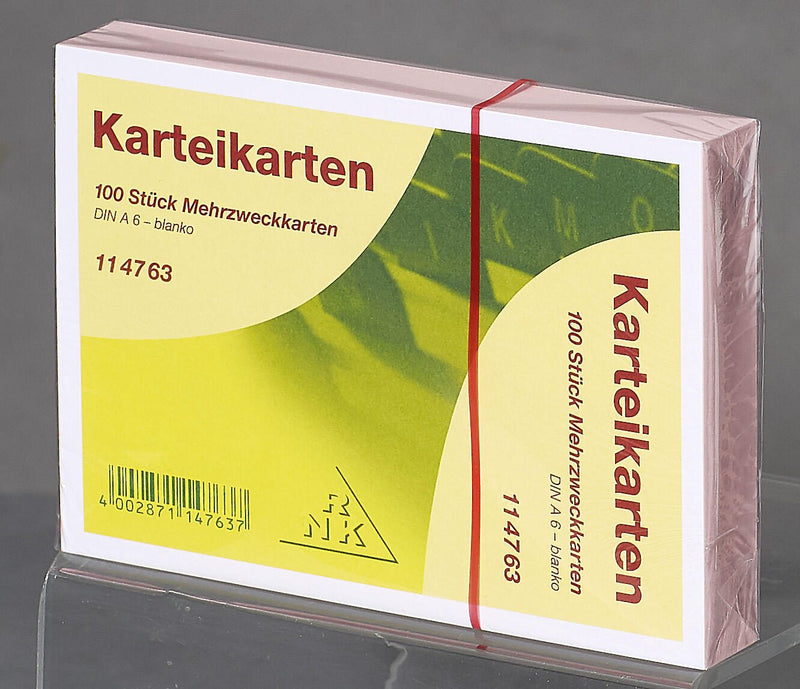 RNK-Verlag Karteikarten DIN A6 blanko rosa
