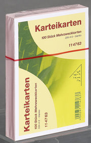 RNK-Verlag Karteikarten DIN A6 blanko rosa
