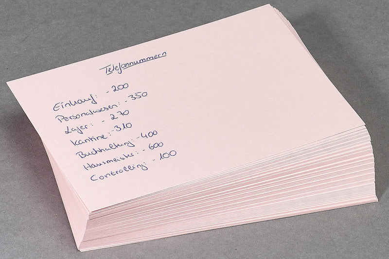 RNK-Verlag Karteikarten DIN A6 blanko rosa