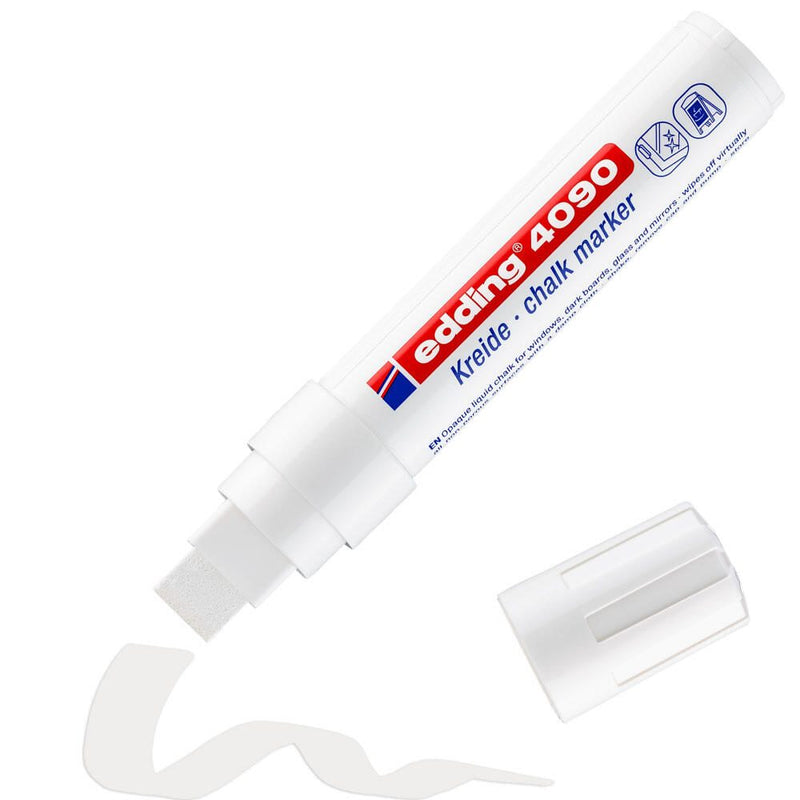 edding 4090 Kreidemarker 4.0 - 15.0 mm Weiß