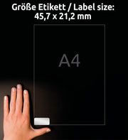 AVERY Zweckform Typenschildetiketten 45,7 x 21,2 mm