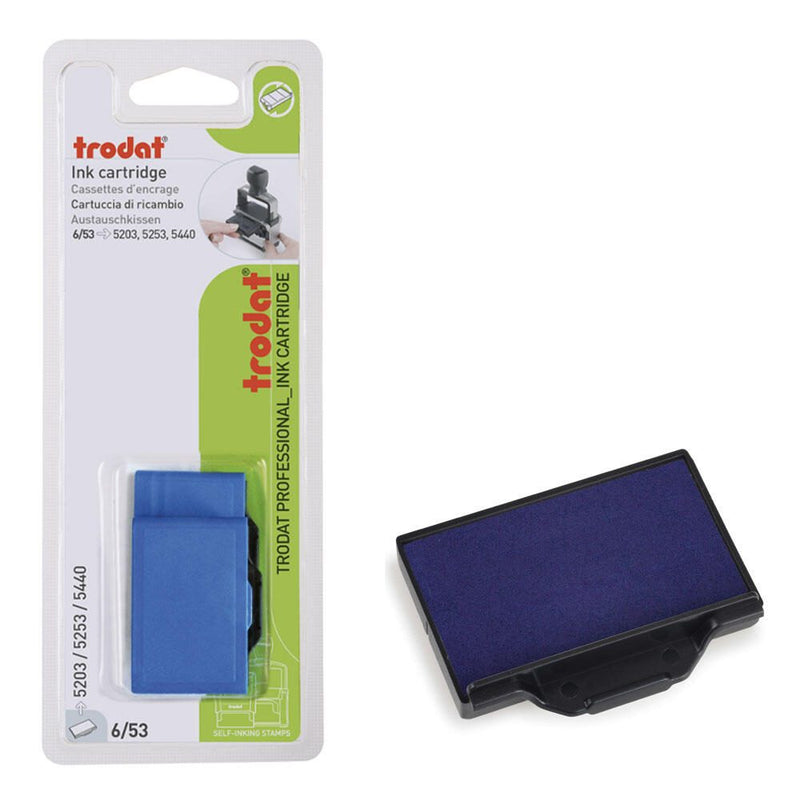 trodat Ersatzstempelkissen 5,6 x 3,3 cm blau