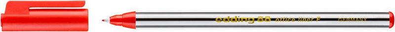edding 88 Office Liner Fineliner 0.6 mm Rot