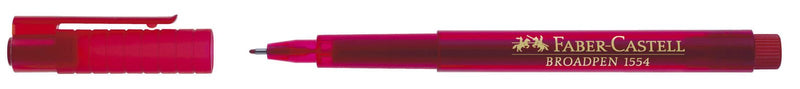 FABER-CASTELL Broadpen Fineliner 0.8 mm Rot