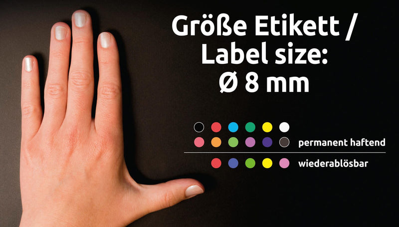AVERY Zweckform Klebepunkte Ø 8,0 mm grün