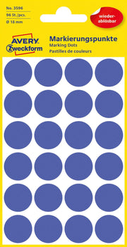 AVERY Zweckform Klebepunkte Ø 18,0 mm blau