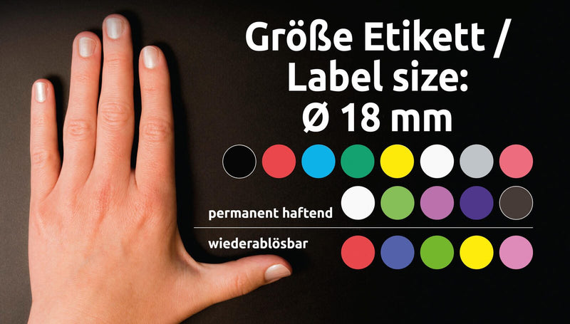 AVERY Zweckform Klebepunkte Ø 18,0 mm grün