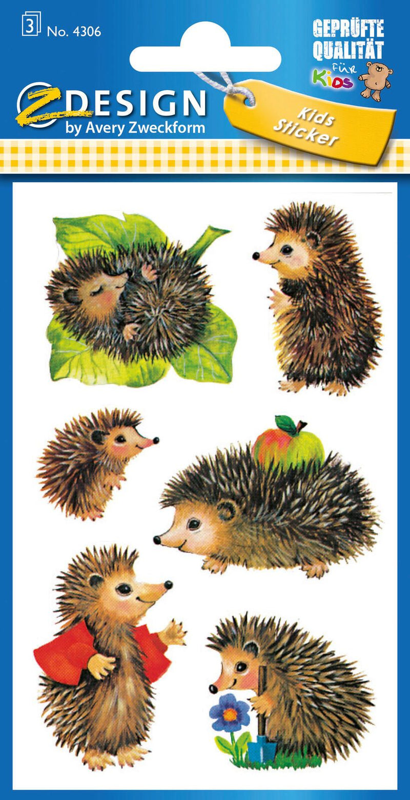 AVERY Zweckform Aufkleber Igel