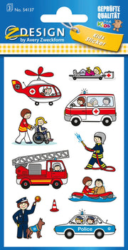 AVERY Zweckform Aufkleber Feuerwehr
