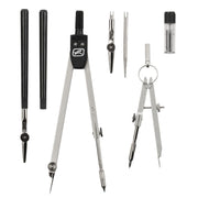 herlitz Zirkel-Set schwarz, silber