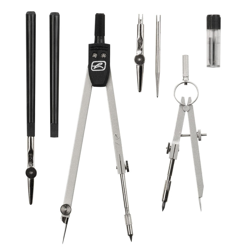 herlitz Zirkel-Set schwarz, silber