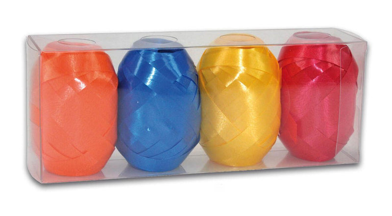 PRÄSENT Geschenkbänder orange/blau/gelb/rot