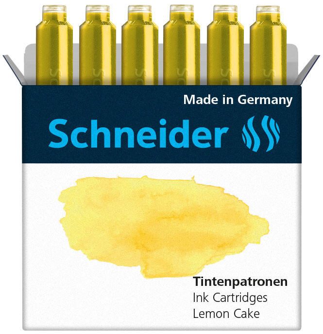 Schneider Tintenpatronen für Füller Lemon Cake