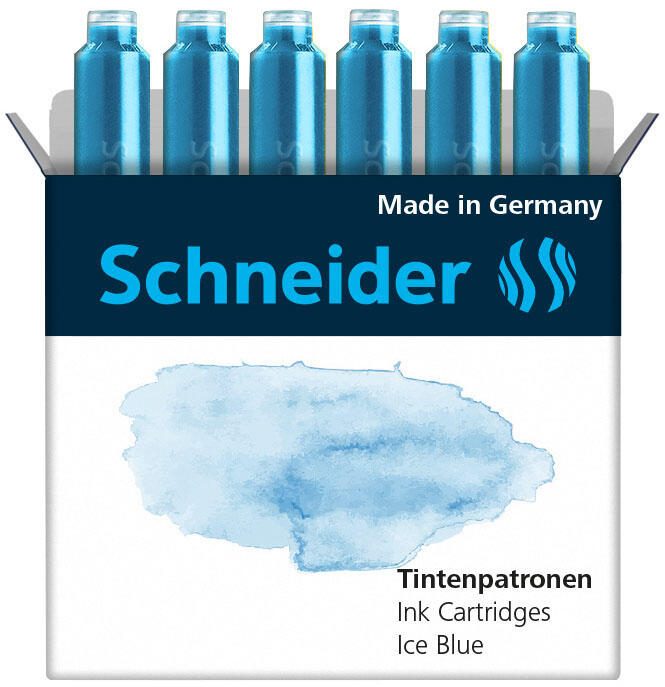 Schneider Tintenpatronen für Füller Ice Blue