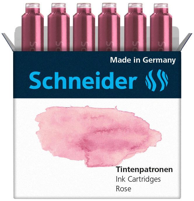Schneider Tintenpatronen für Füller Rose
