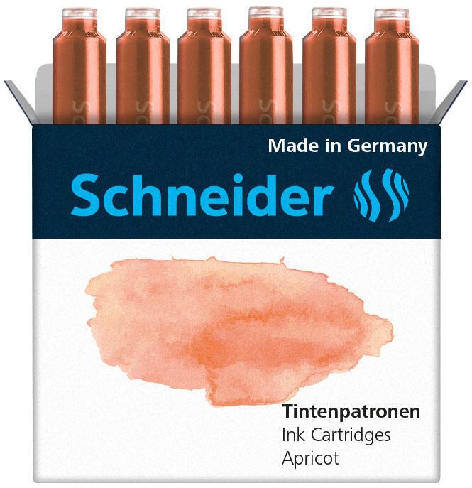 Schneider Tintenpatronen für Füller apricot