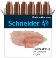 Schneider Tintenpatronen für Füller cognac