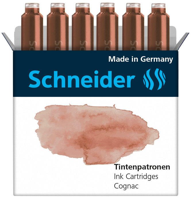 Schneider Tintenpatronen für Füller cognac