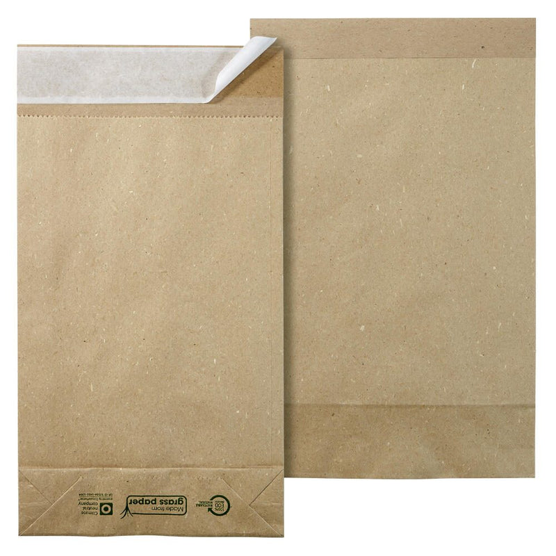 flexiPAK classic eco Fixverschluss Faltentaschen natur