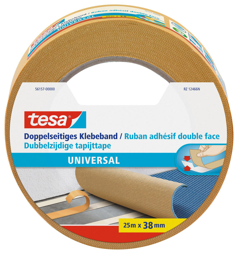tesa doppelseitiges Klebeband 38 mm x 25 m weiß