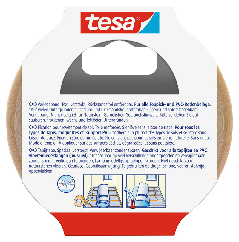 tesa doppelseitiges Klebeband 50 mm x 10 m transparent