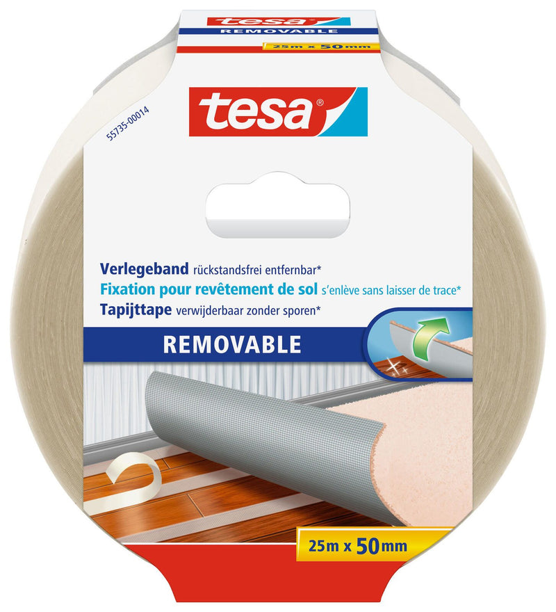 tesa doppelseitiges Klebeband 50 mm x 25 m transparent