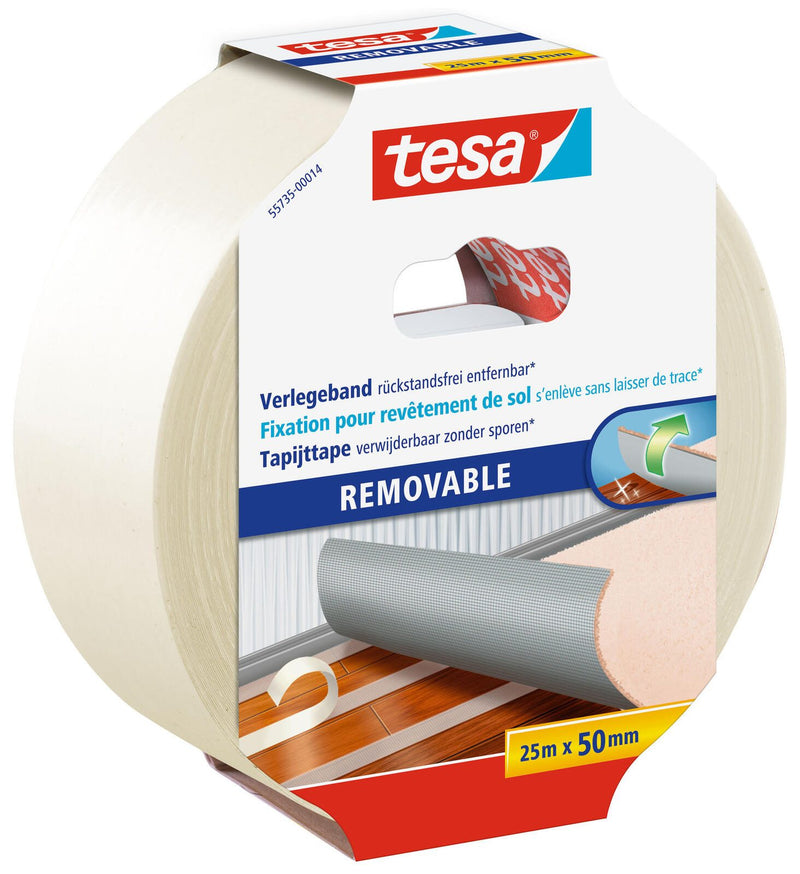 tesa doppelseitiges Klebeband 50 mm x 25 m transparent