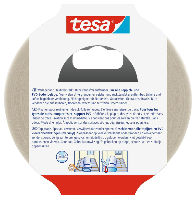 tesa doppelseitiges Klebeband 50 mm x 25 m transparent