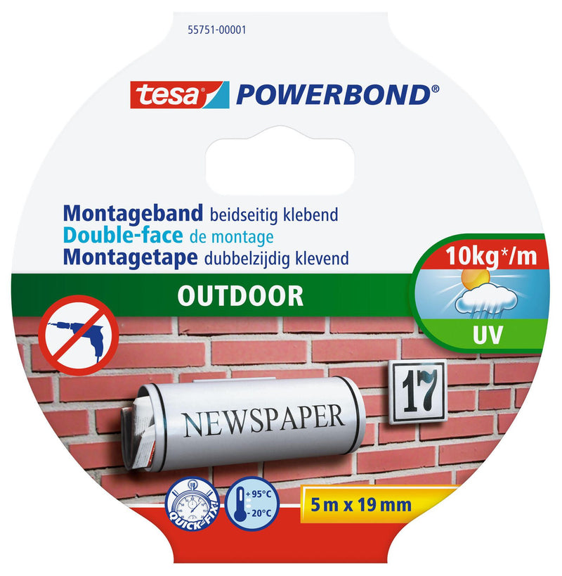 tesa doppelseitiges Klebeband 19 mm x 5 m grün