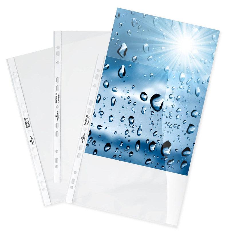 DURABLE Prospekthüllen DIN A4 überbreit 0.08 mm glasklar